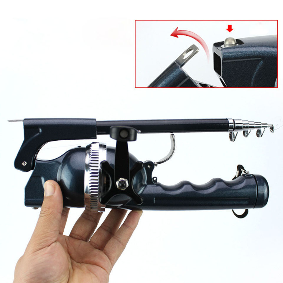 Ice Fishing Line - 134cm Folding Fishing Lure Rod Portable