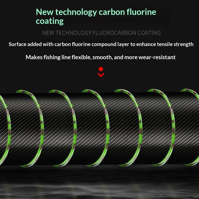 Fluorocarbon Line - New 500M 3D Spotted Invisible Fishing