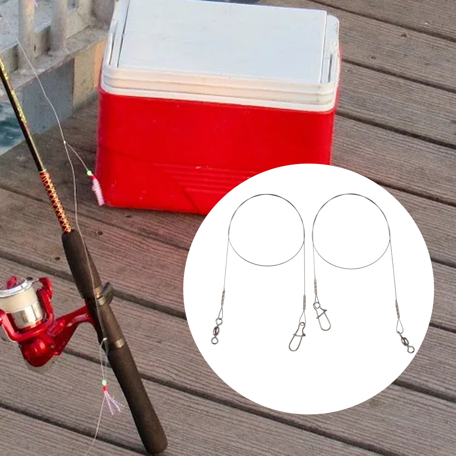 Fishing Line Winder - 2pc Fishing Titanium Wire Leader Line