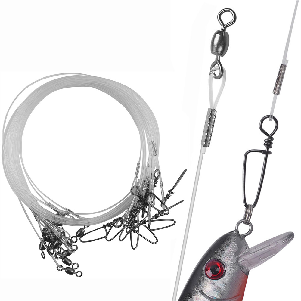 Fluorocarbon Line - 96Pcs Fluorocarbon Fishing Leader line Clear