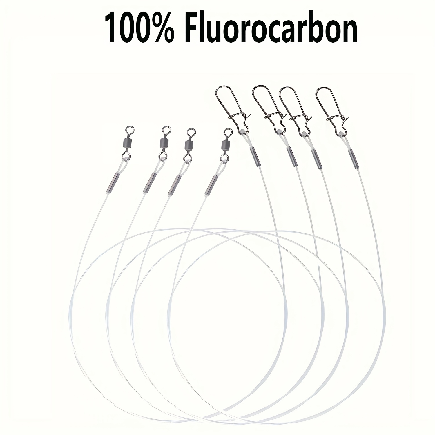 12Pcs 100% Fluorocarbon Fishin - Fluorocarbon Line 评论和价格