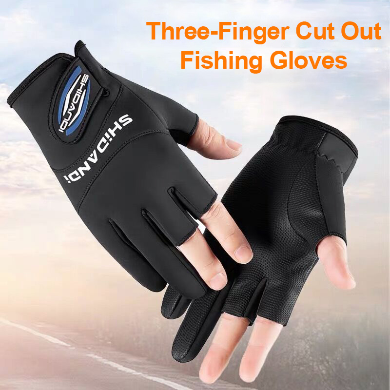 Fishing Gloves Men Three Finge - Saltwater Line 评论和价格