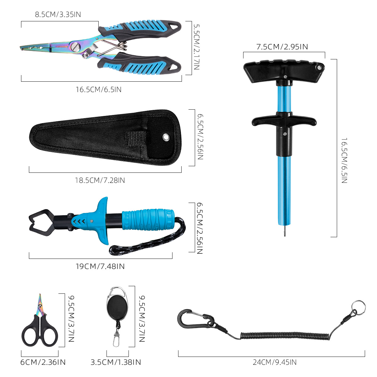 7-Piece Fishing Tool Set, Prof - Saltwater Line 评论和价格