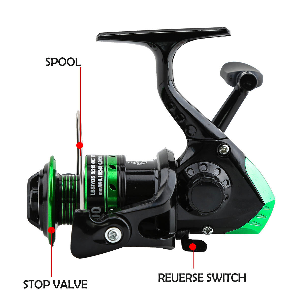 Metal Spinning Reel 5.2:1 Gear - Freshwater Line 评论和价格