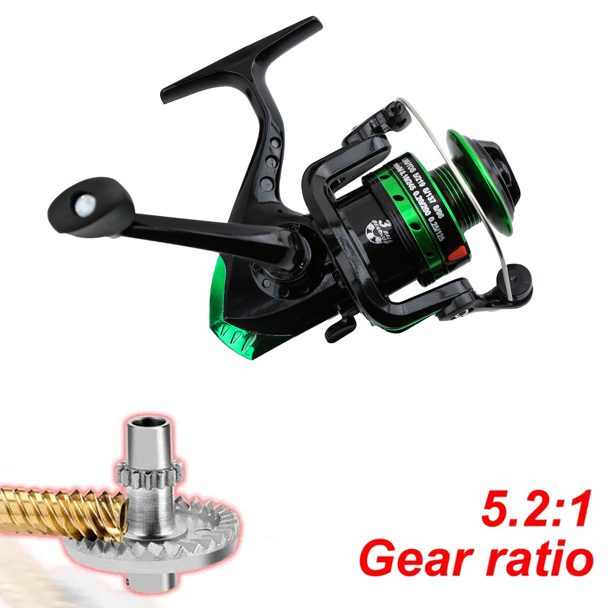 Metal Spinning Reel 5.2:1 Gear - Freshwater Line 评论和价格