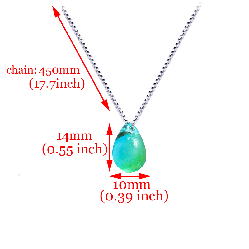 Mermaid's Tears Necklace Ocean - Fishing Line Box 评论和价格