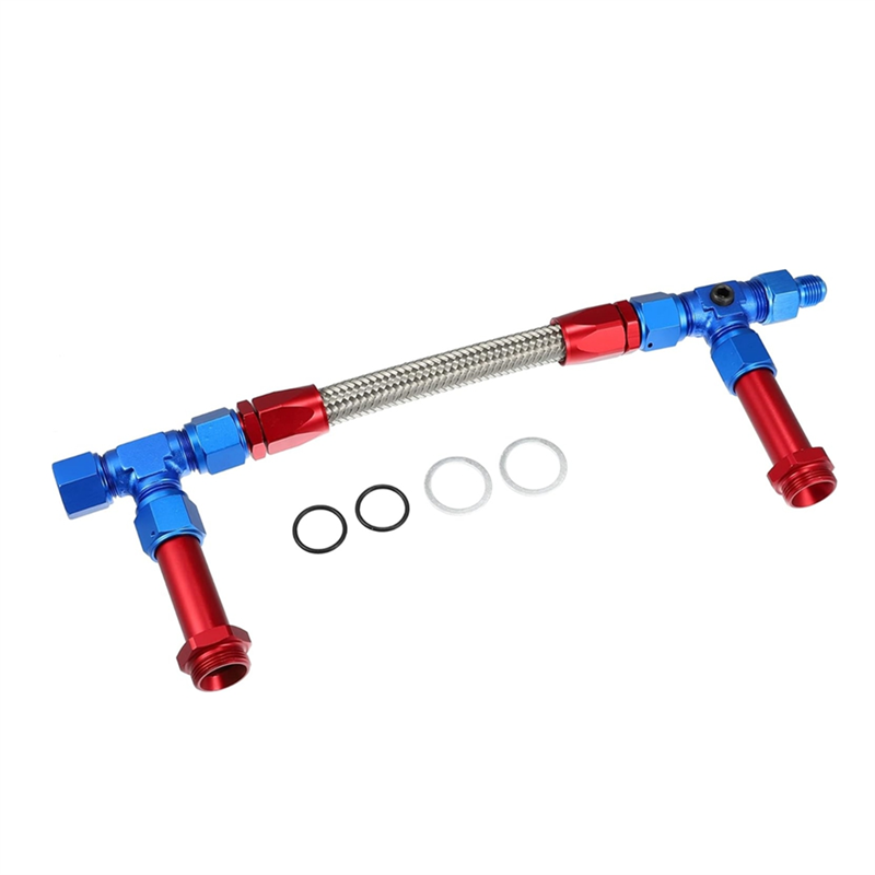 8AN Dual Feed Fuel Line To 7/8 - Braided Line 评论和价格