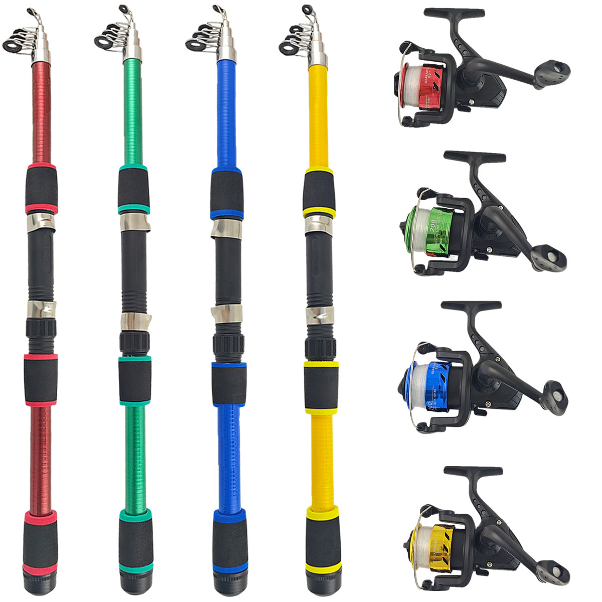 Mini Telescopic Sea Fishing Ro - Saltwater Line 评论和价格