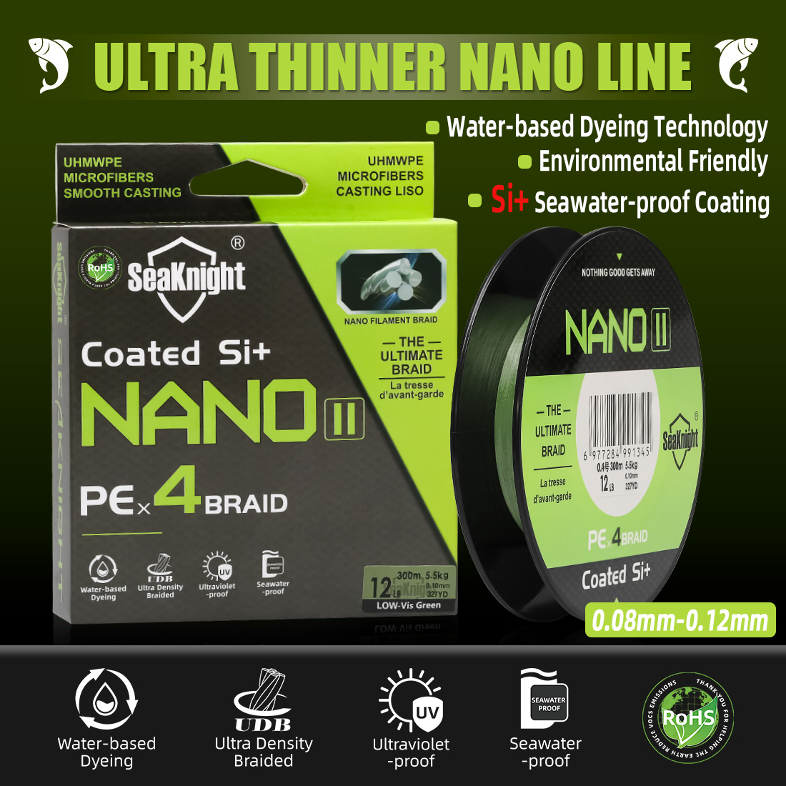 SeaKnight Brand NANO II Series - Copolymer Line 评论和价格