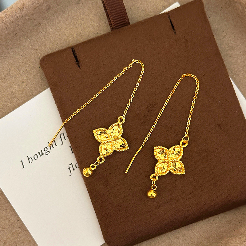 Fashion 18kt Gold Four Leaf Cl - Freshwater Line 评论和价格