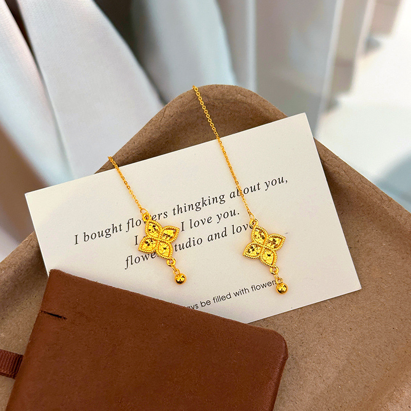 Fashion 18kt Gold Four Leaf Cl - Freshwater Line 评论和价格