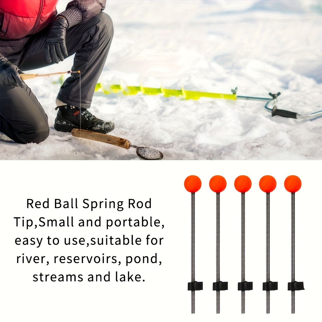 5/10pcs Winter Ice Fishing Rod - Ice Fishing Line 评论和价格