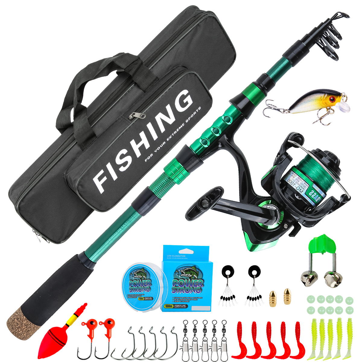 1.8 Meters Green Carbon Fiber  - Fishing Line Spooler 评论和价格
