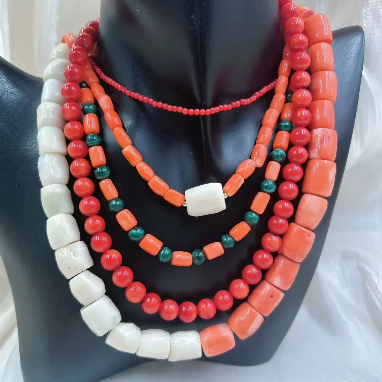 Orange Red Vintage Round Natur - Freshwater Line 评论和价格