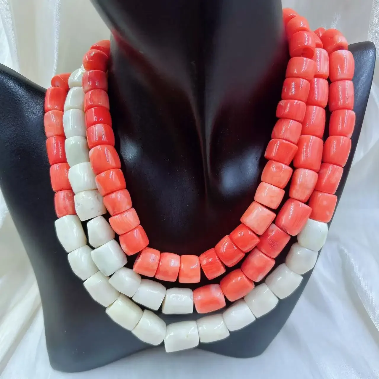 Orange Red Vintage Round Natur - Freshwater Line 评论和价格