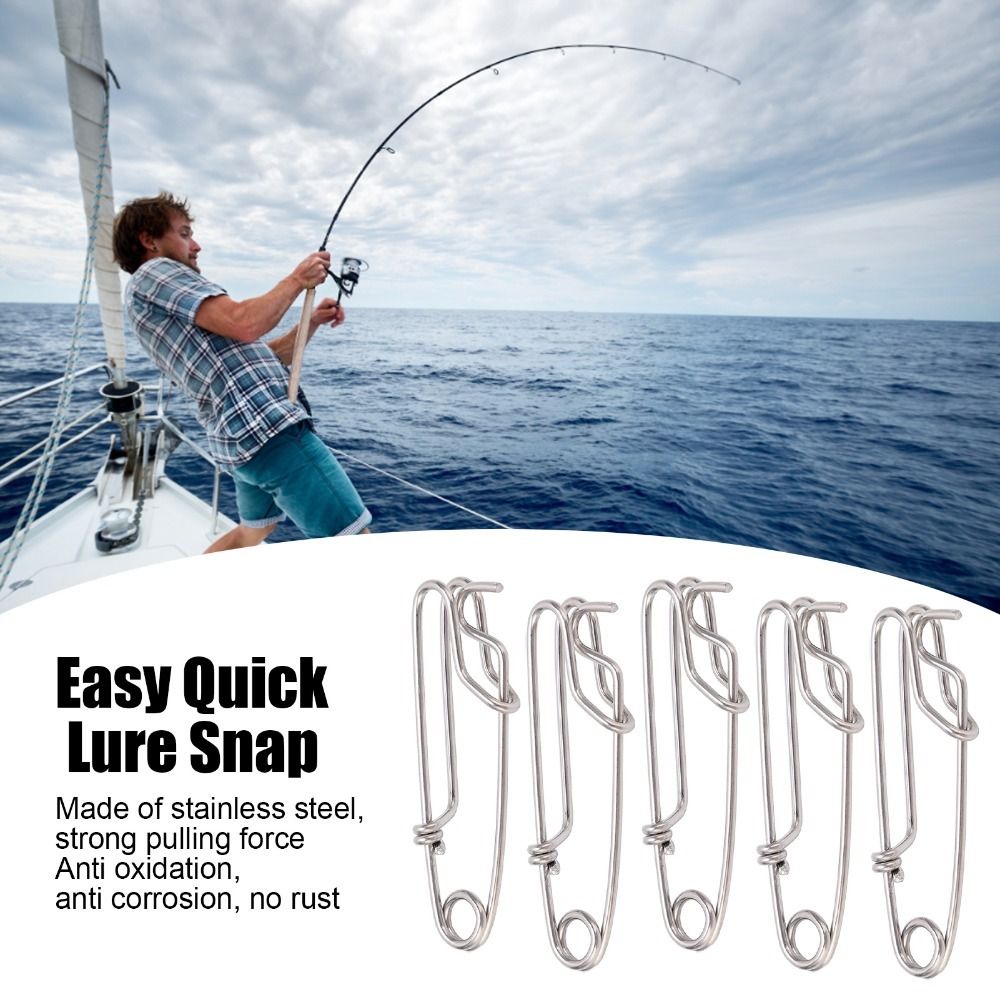 5PCS Durable Stainless Steel L - Tippet Line 评论和价格