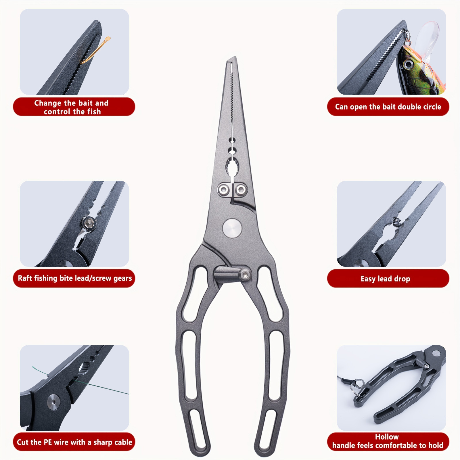 Fishing Pliers and Fish Grippe - Fishing Line Cutter 评论和价格